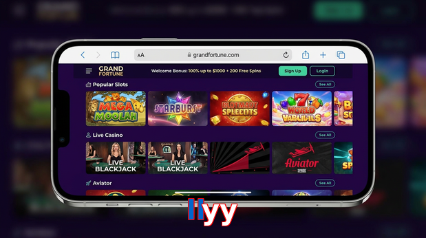 Main screen of Llyy ios page for PK players